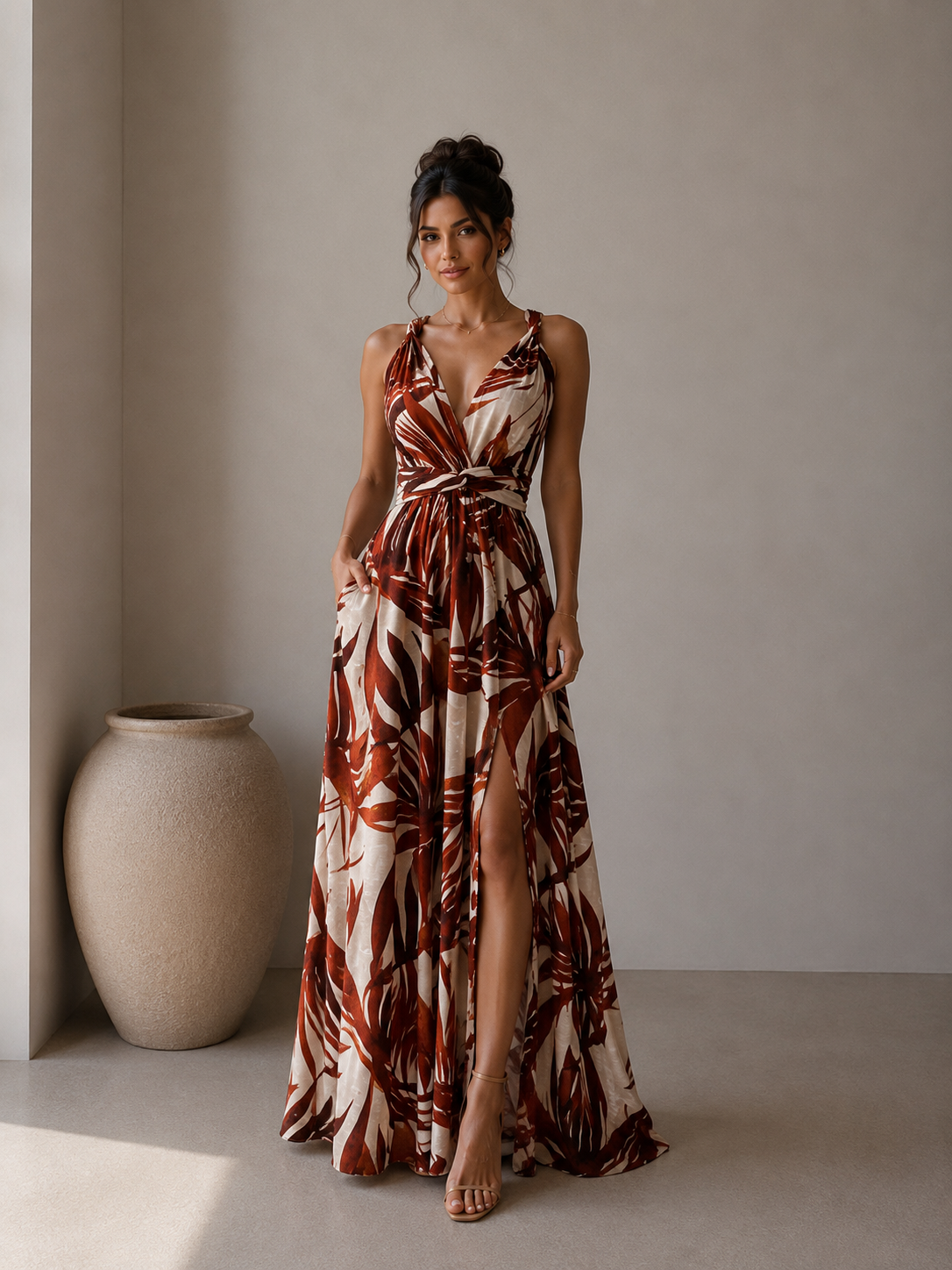 Vestido July Estampado Rojo