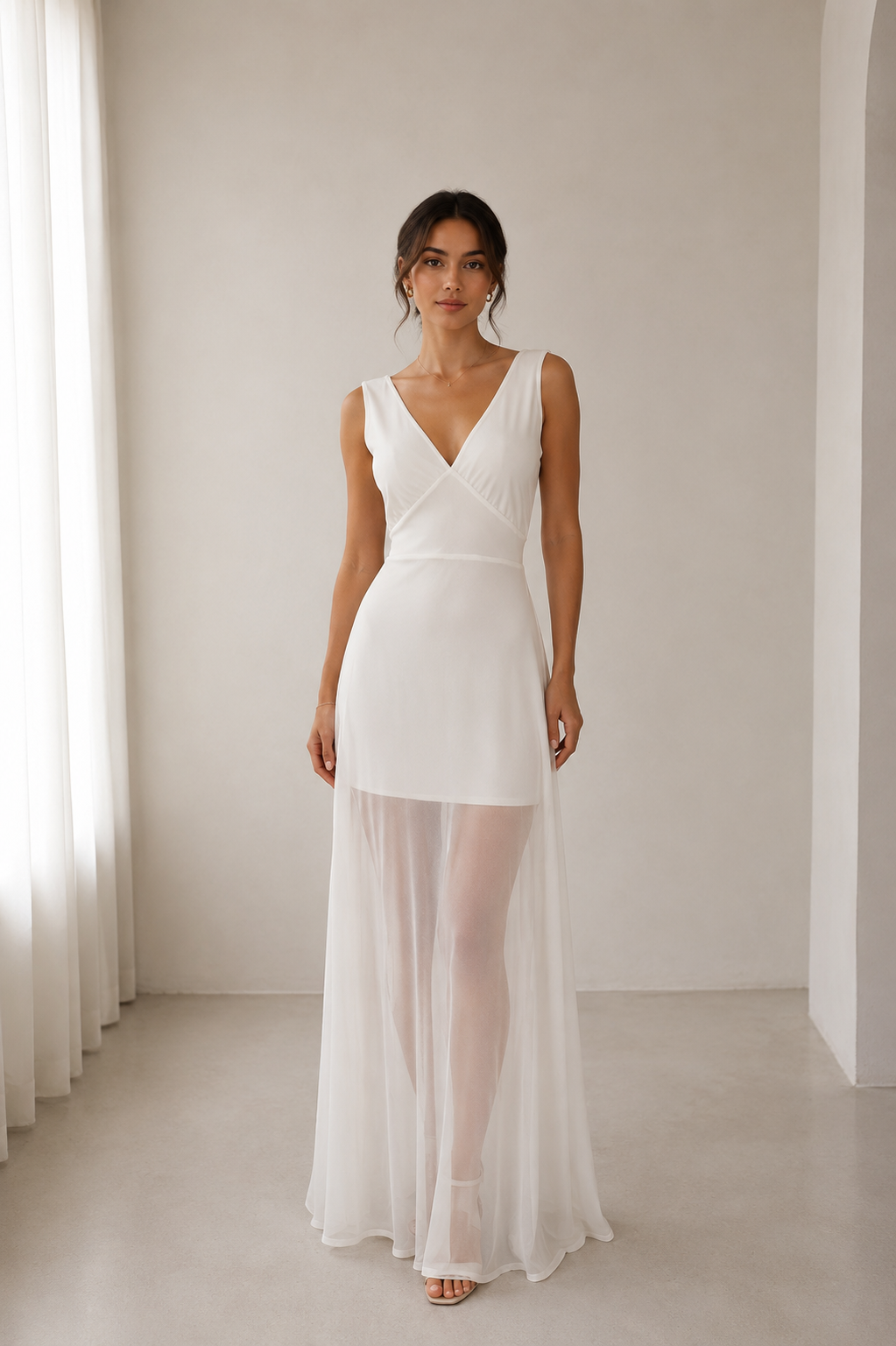Vestido celebrity blanco