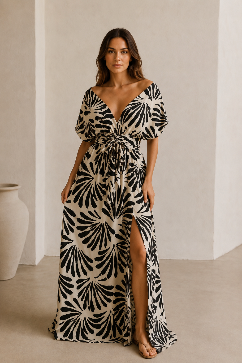 Vestido July Print negro