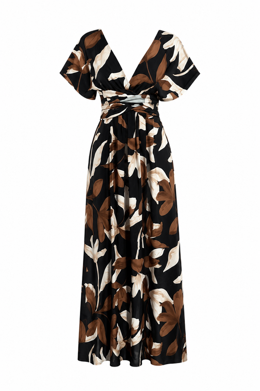 Vestido July terracota floral