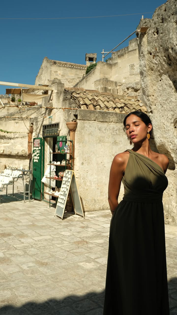 Vestido July Verde Oliva