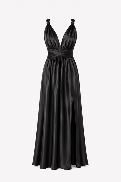 Vestido July Negro seda