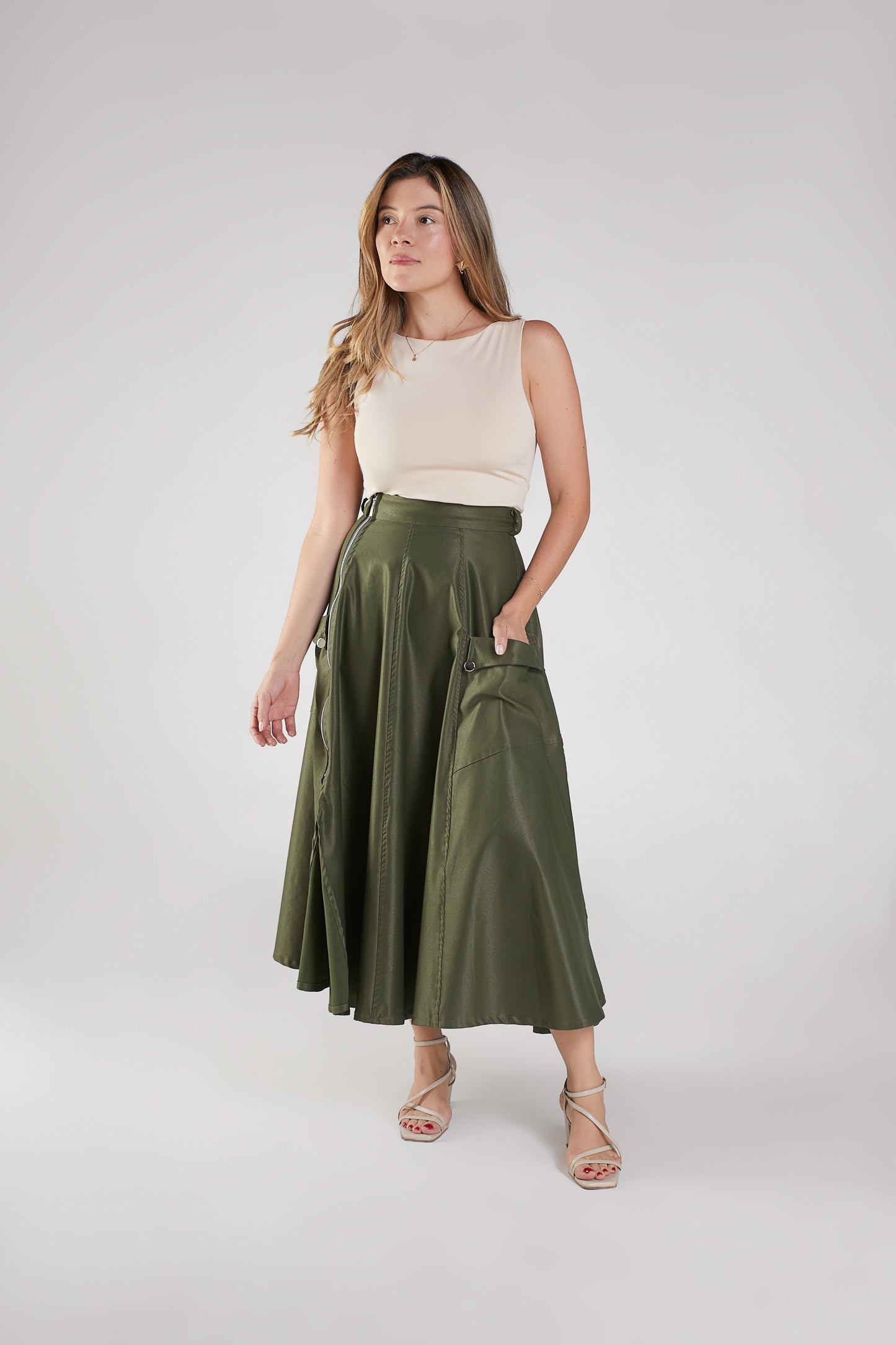 Falda Roma Verde
