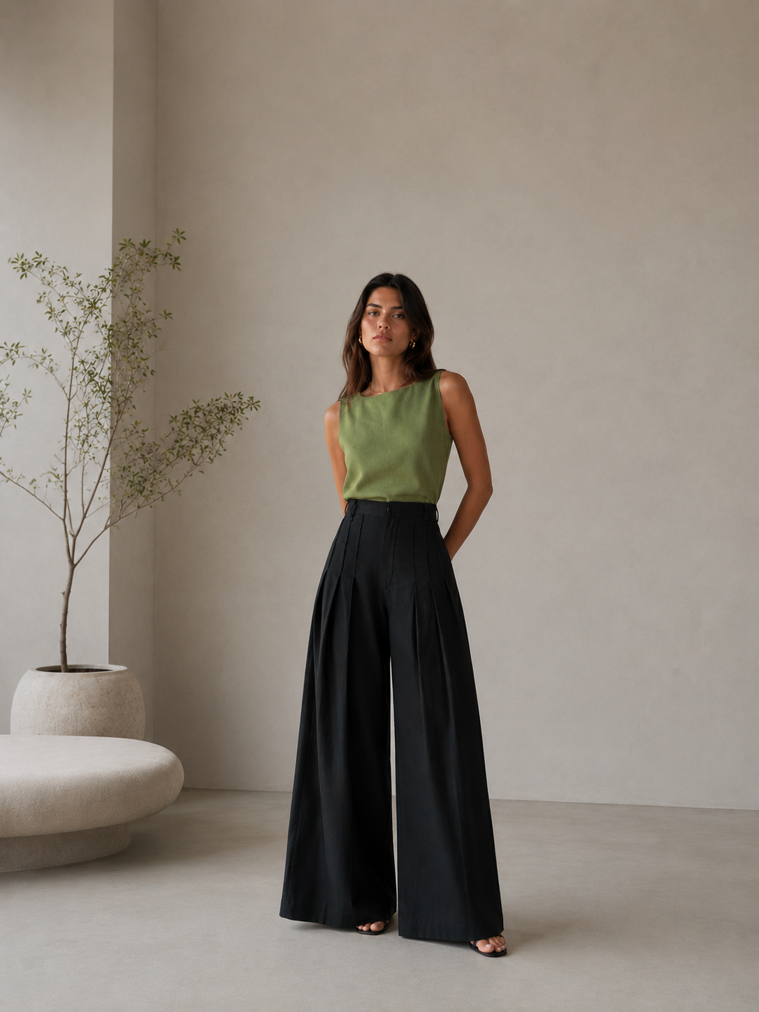 Pantalón Helecho Negro