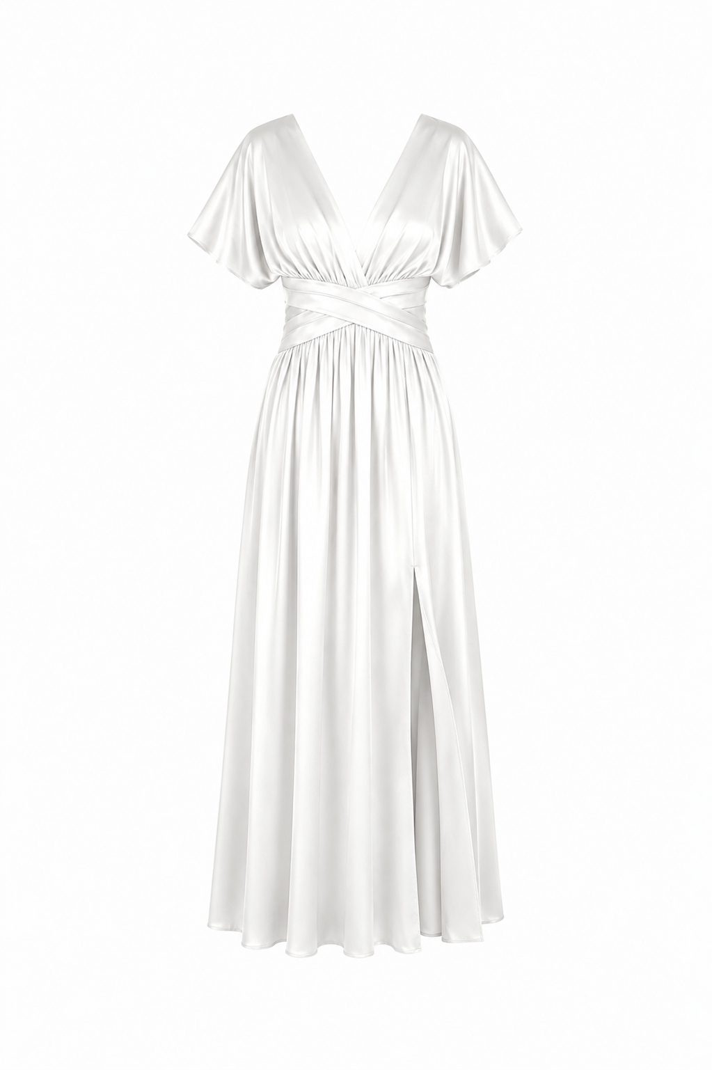 Vestido July Blanco Seda