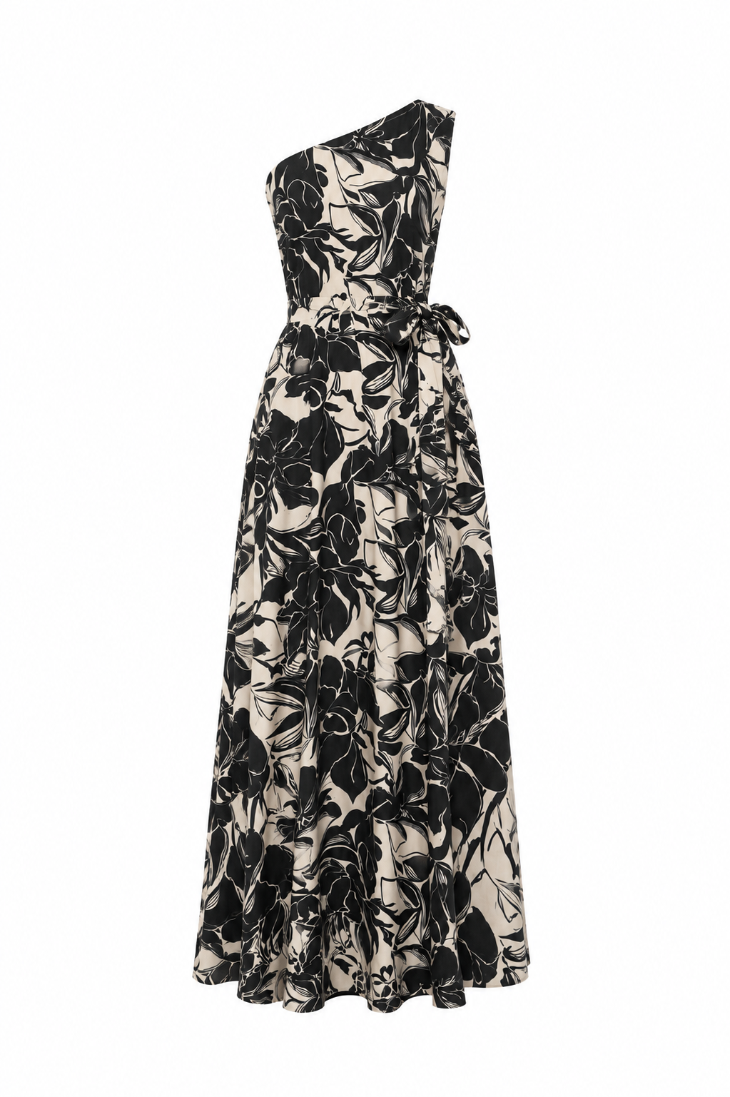 Vestido Tropical Floral Gris