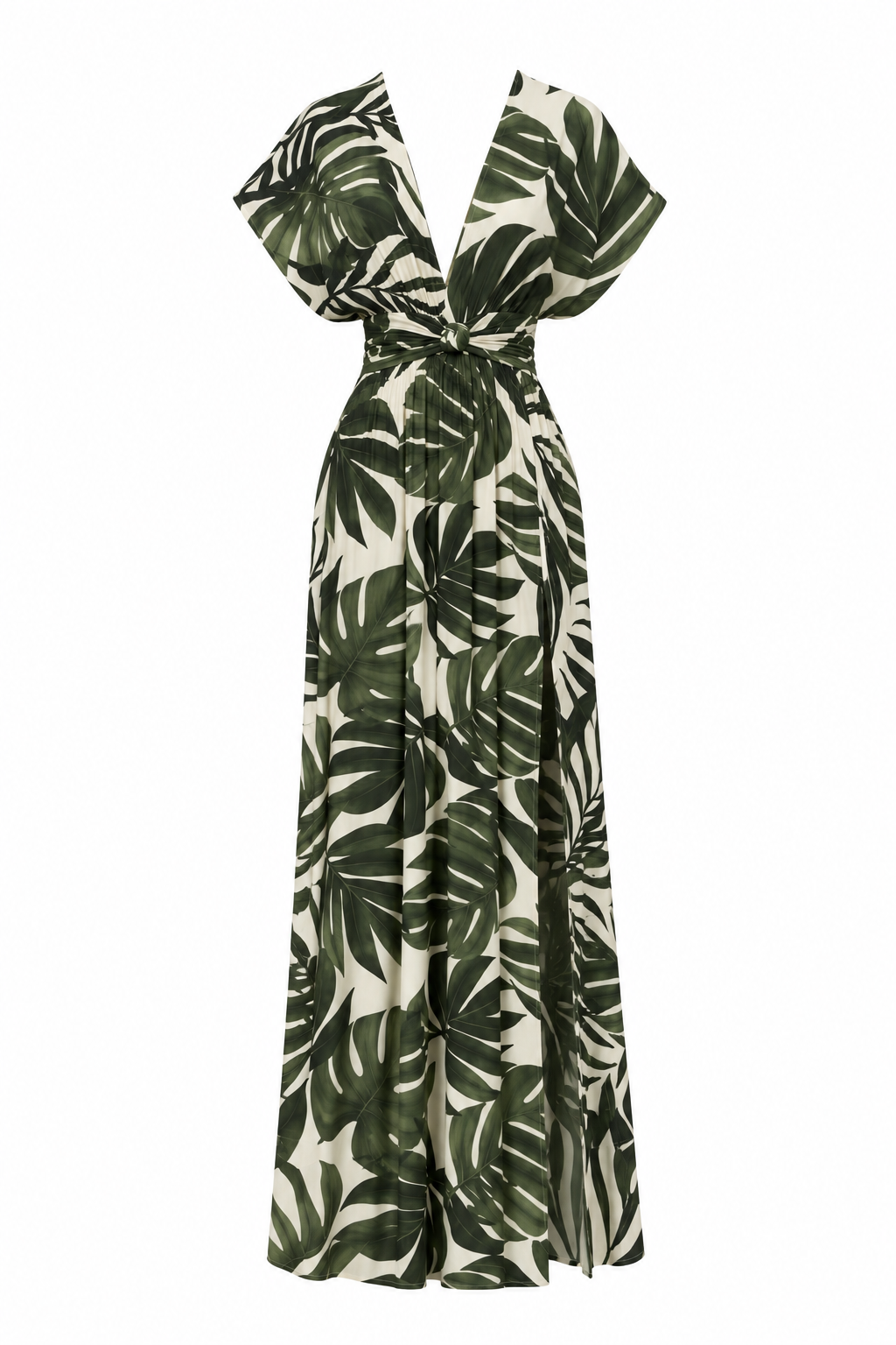 Vestido July Estampado floral verde