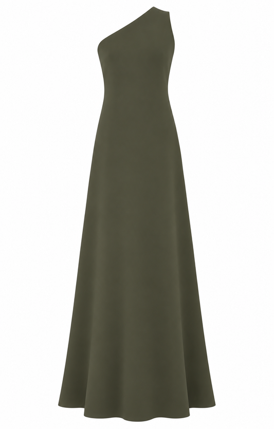 Vestido Tropical Verde Oliva