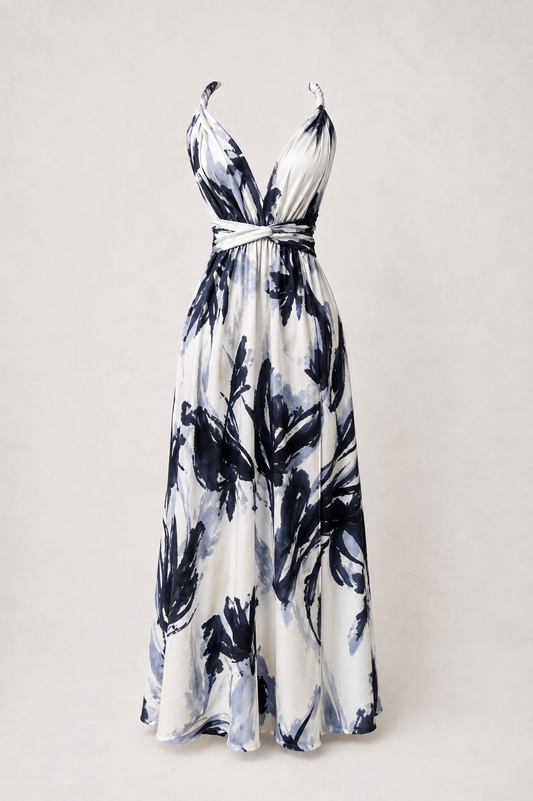 vestido july floral marino