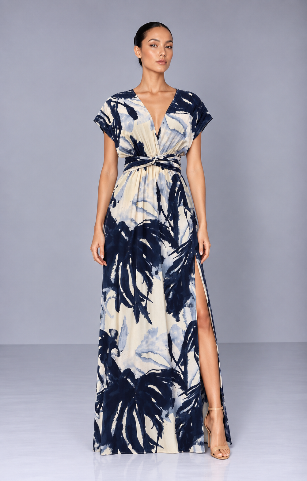 vestido july floral marino