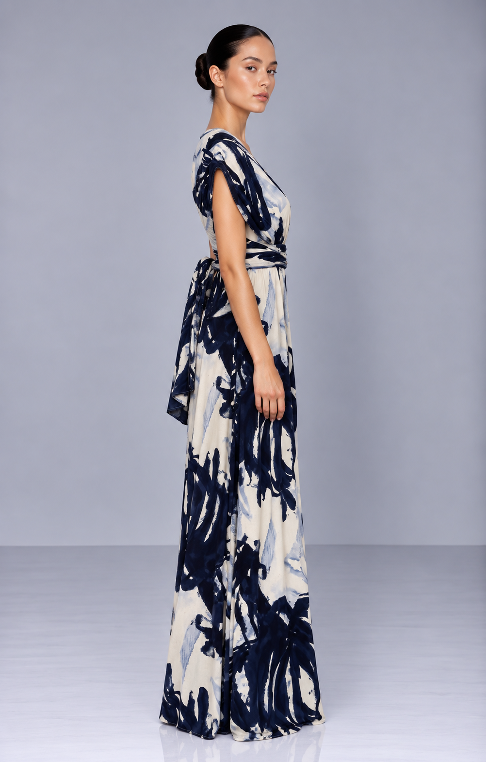 vestido july floral marino