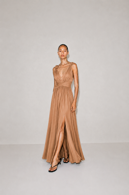 Vestido July camel
