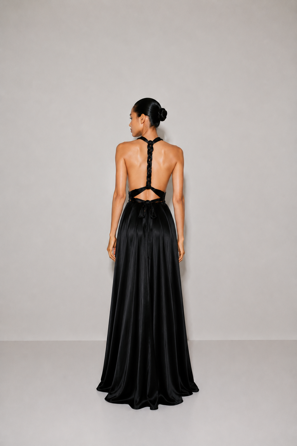 Vestido July Negro seda