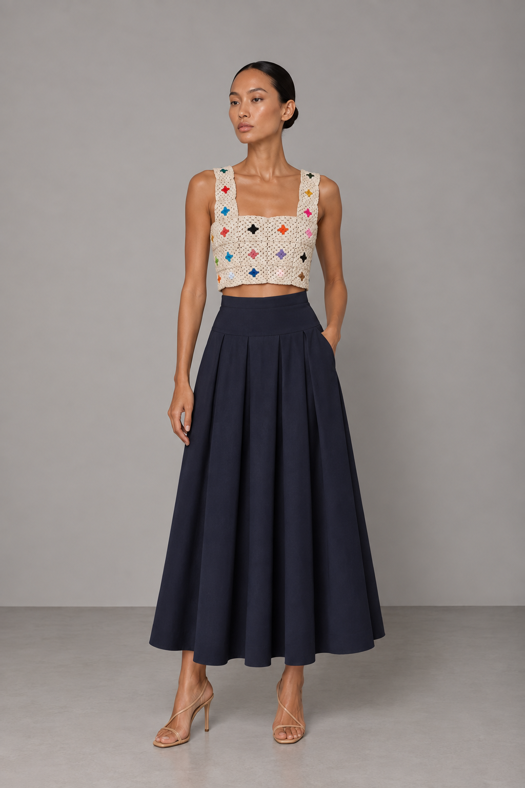 Falda Nancy Azul marino