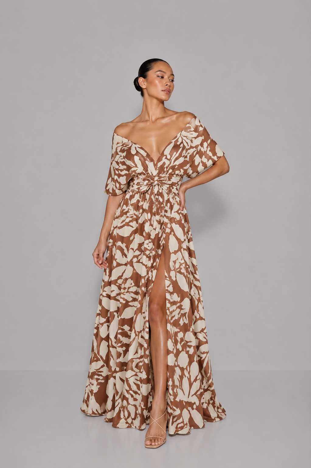 Vestido July Print Café