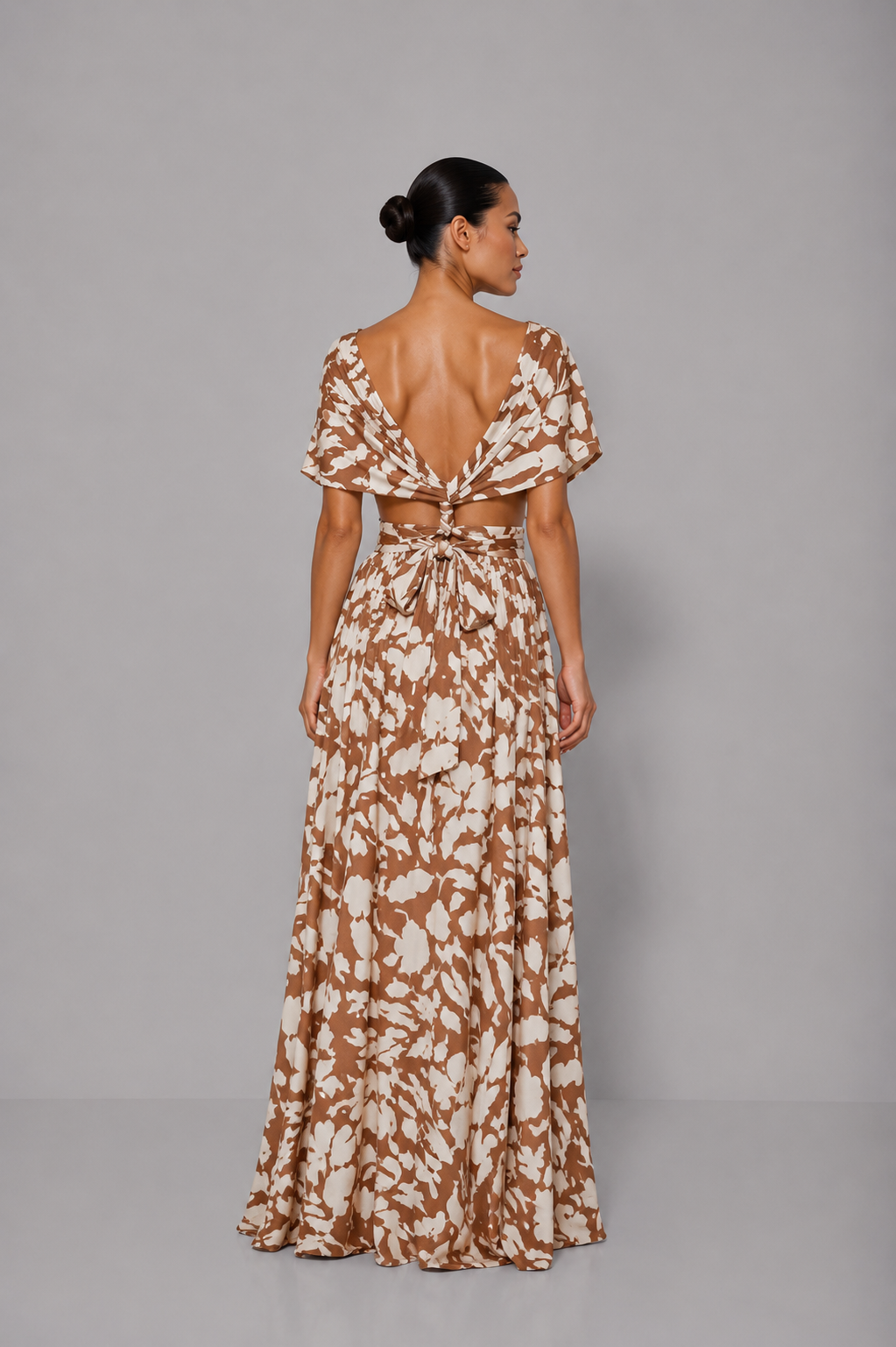 Vestido July Print Café