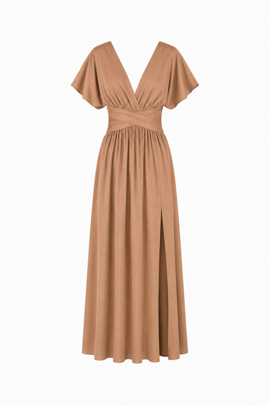 Vestido July camel