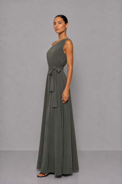 Vestido Tropical Verde Oliva