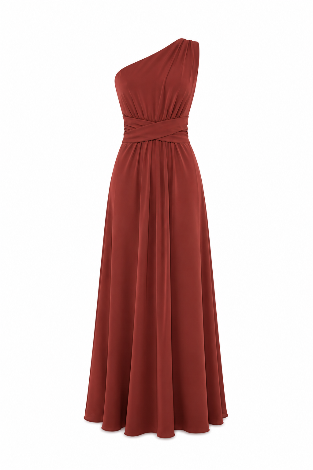 Vestido Tropical Terracota Rojizo