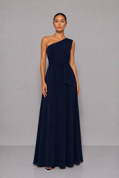 Vestido Tropical Azul Marino