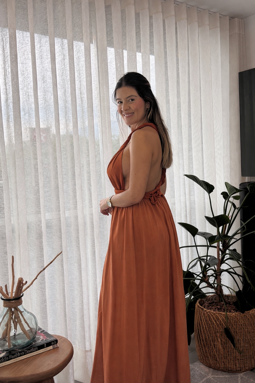 Vestido Juli Terracota