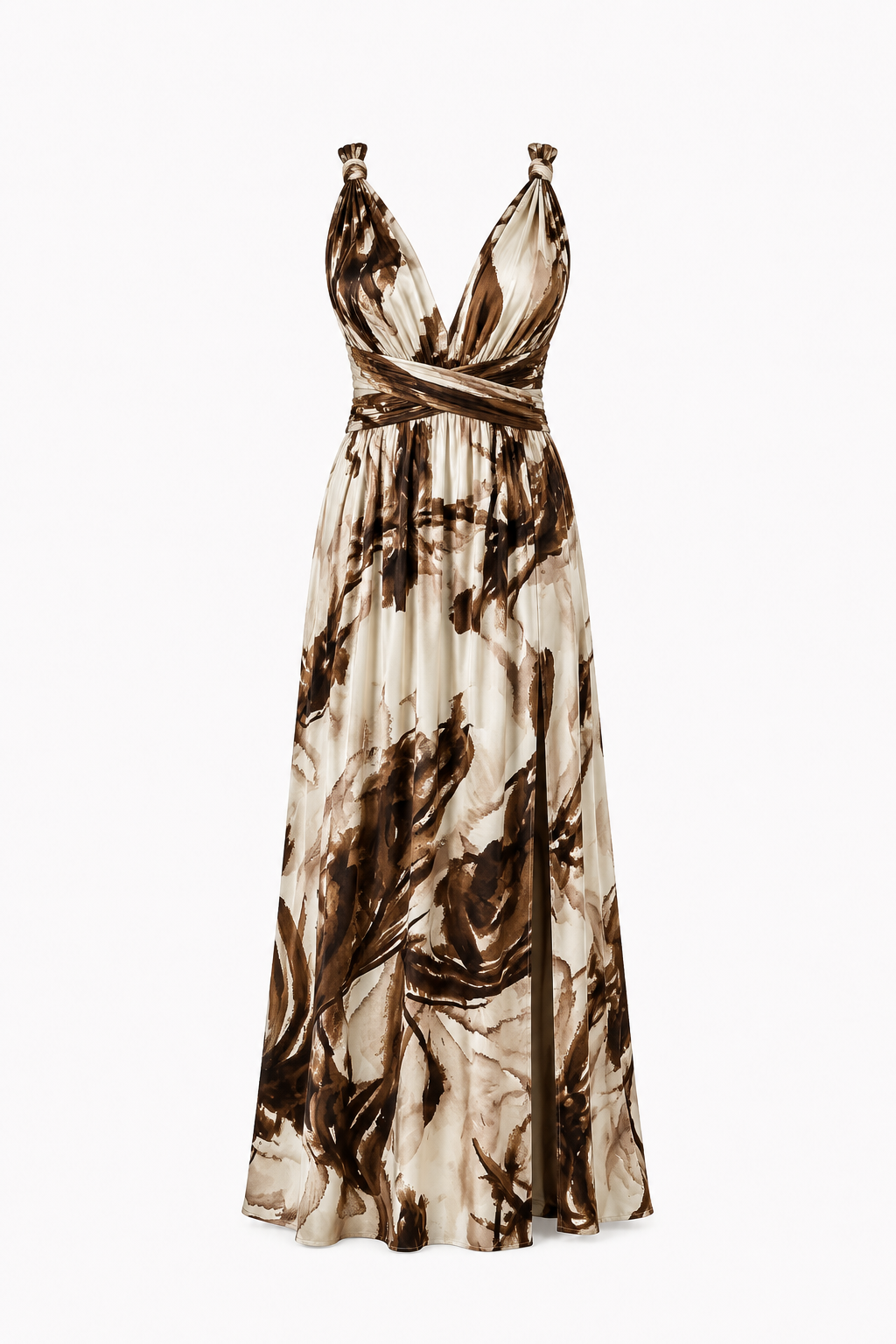 Vestido July Estampado Café