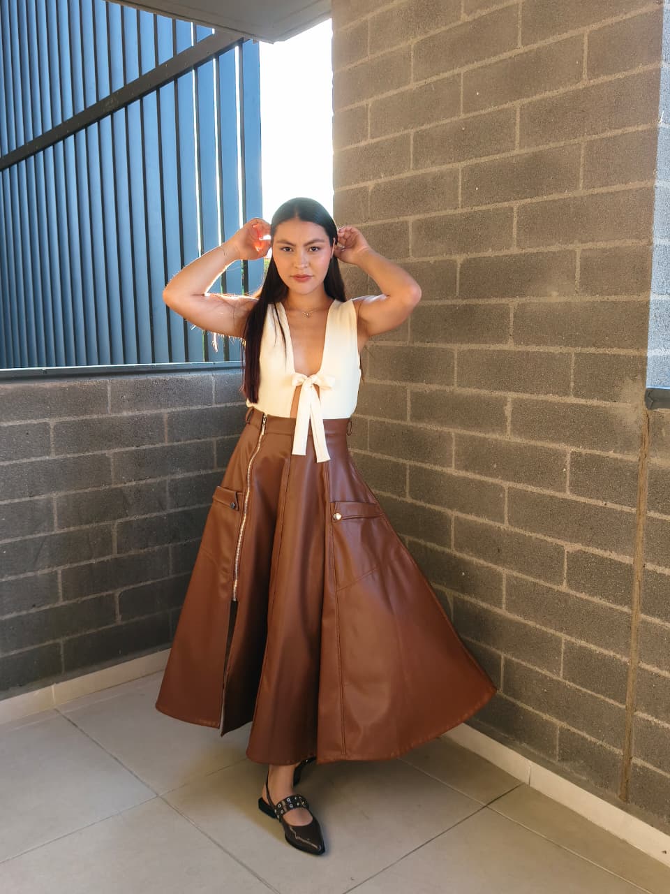 Falda Roma Miel