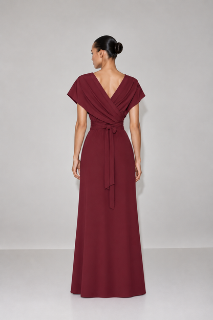 Vestido July Vino seda