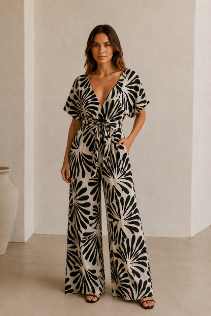 Enterizo july Print negro