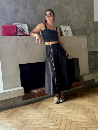 Crop Top Bio Negro