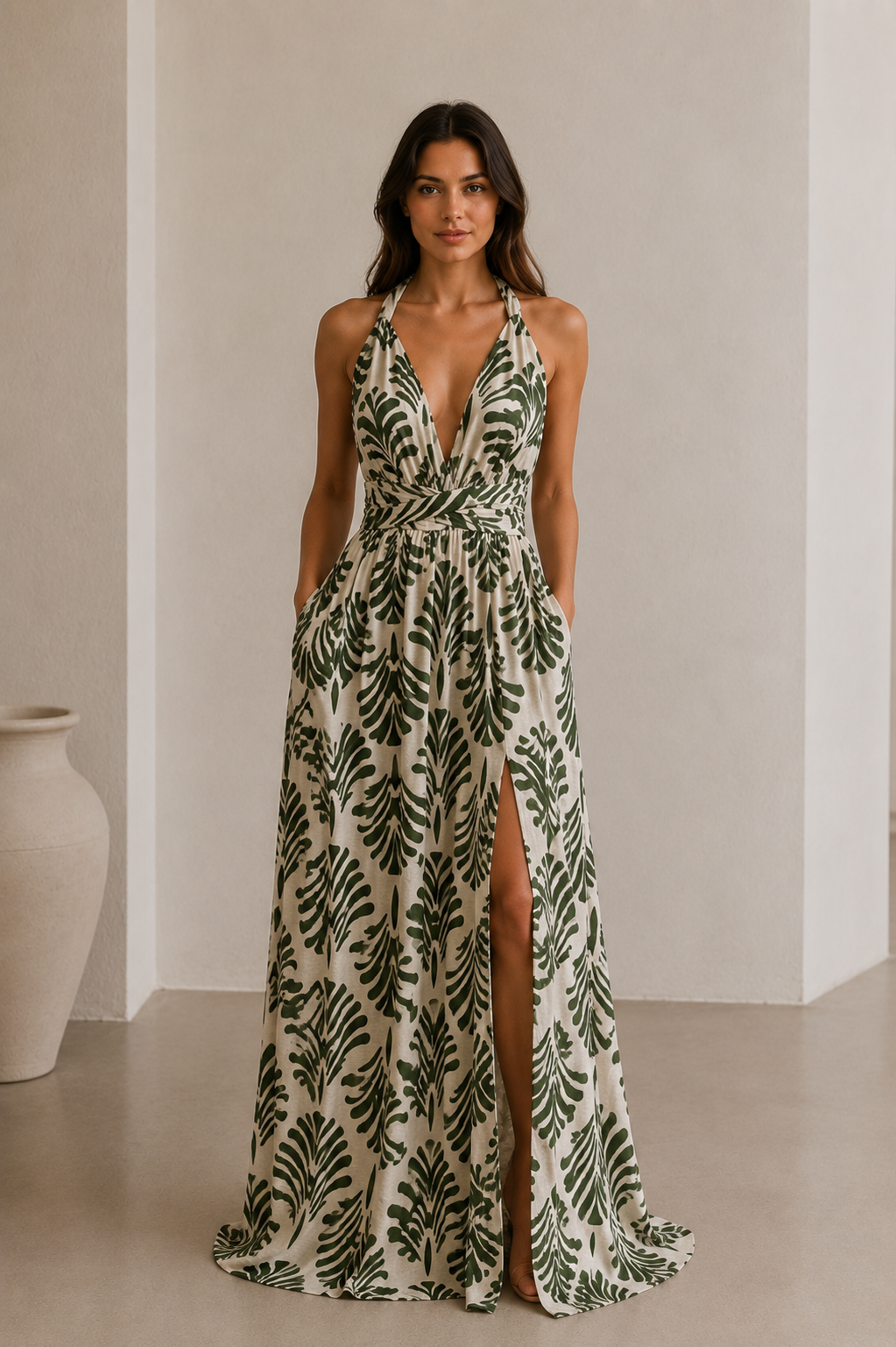 Vestido July Print verde