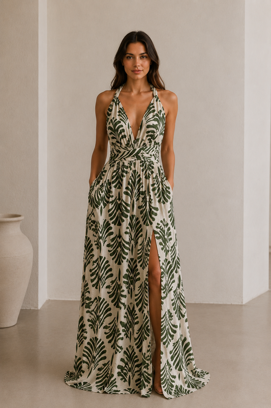 Vestido July Print verde