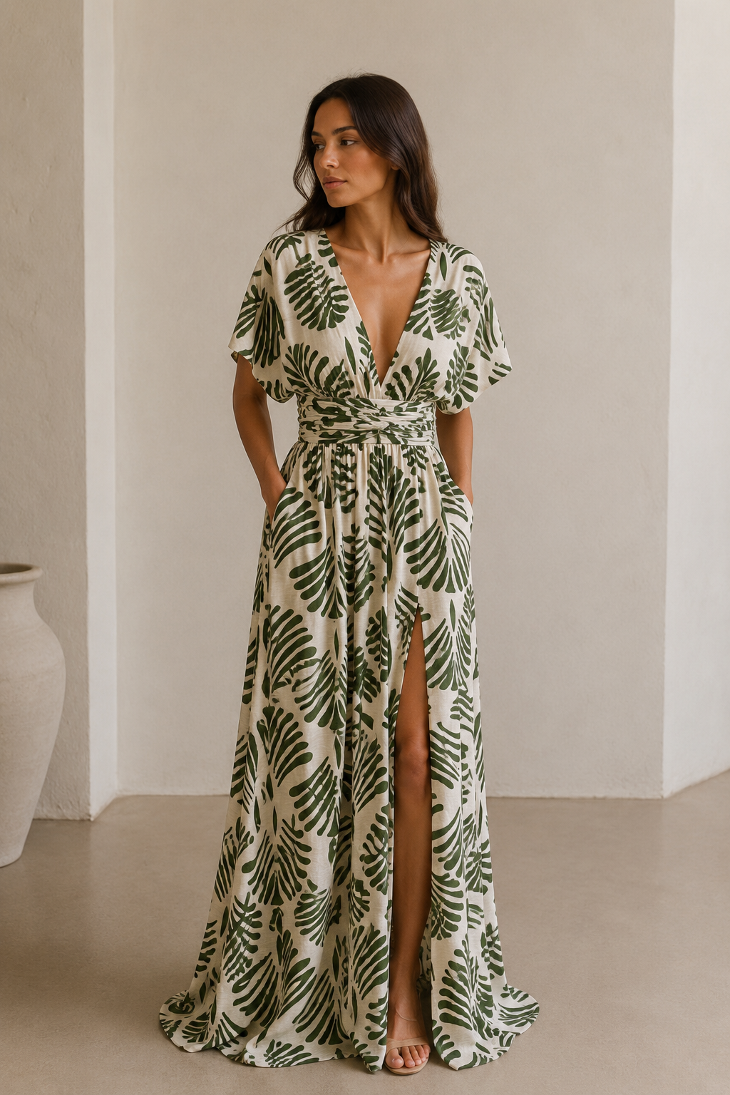 Vestido July Print verde