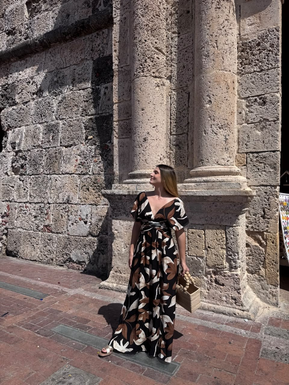 Vestido July terracota floral