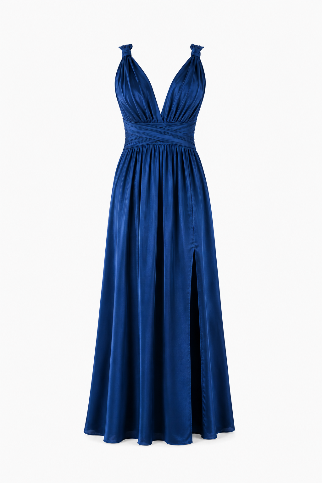 Vestido July Azul Seda