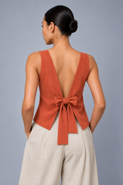 Crop Top Tulia Terracota