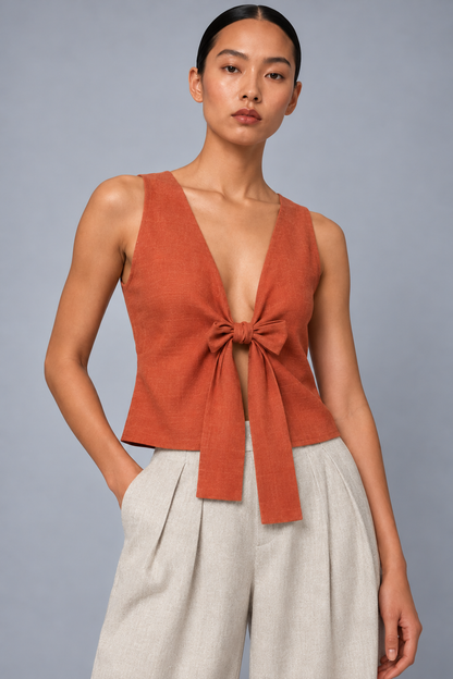 Crop Top Tulia Terracota