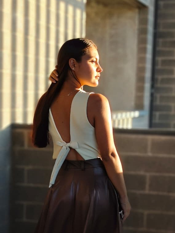 Crop Top Tulia Blanco