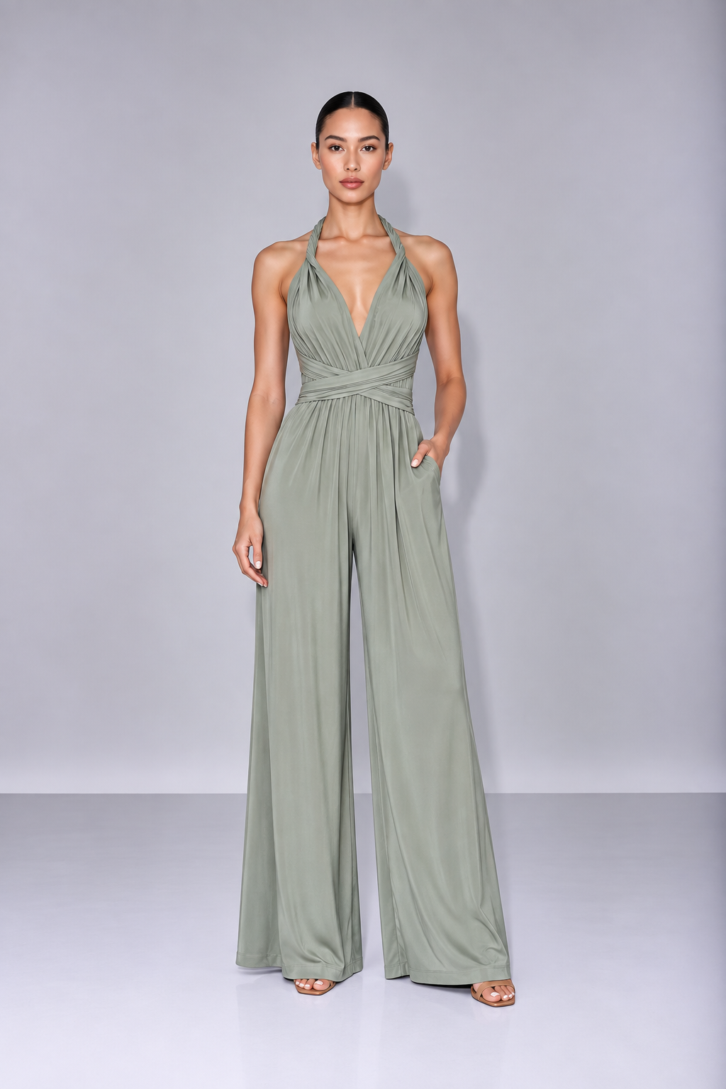 Enterizo July verde agua