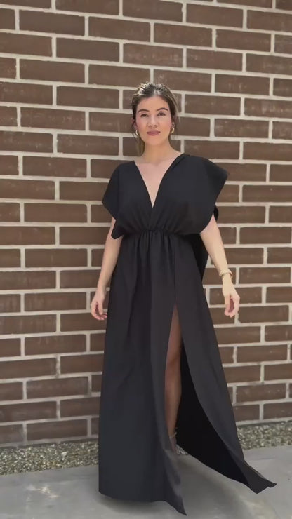 Vestido July Negro seda