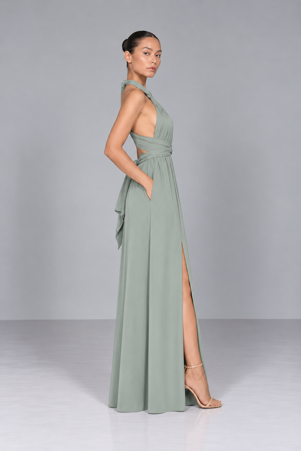 Vestido July Verde Salvia