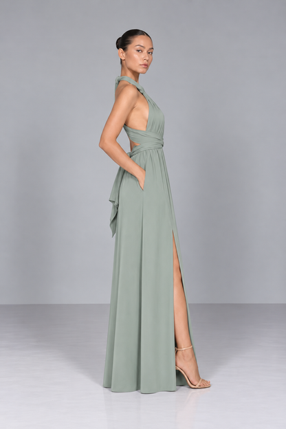 Vestido July Verde Salvia